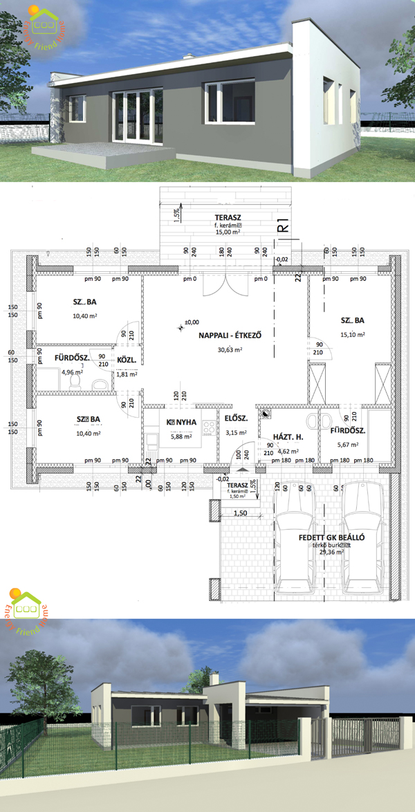 Székesfehérvár 111 M2-es Családiház Típusterv